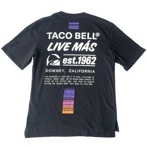 Taco Bell Employee Tee Size Small Crew Live Mas T-Shirt Official Uniform